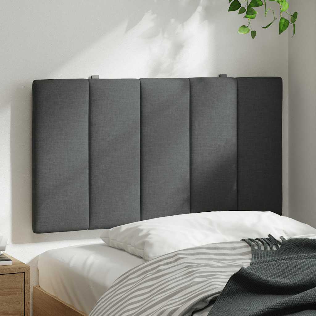 vidaXL Kopfteil-Kissen "Hanko" Dunkelgrau 80 cm Stoff