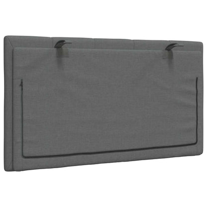 vidaXL Kopfteil-Kissen "Hanko" Dunkelgrau 80 cm Stoff