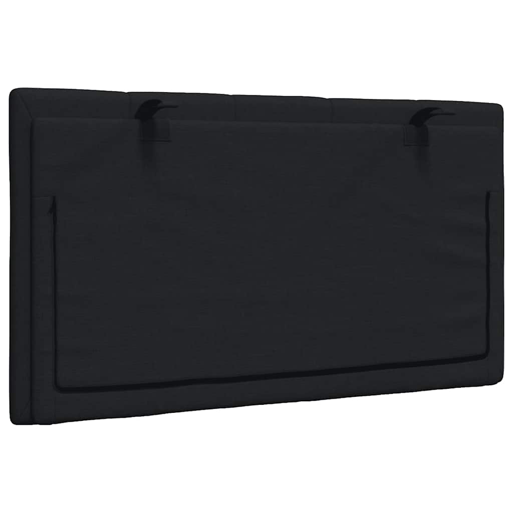 vidaXL Kopfteil-Kissen "Hanko" Schwarz 80 cm Stoff