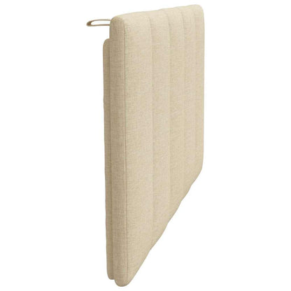vidaXL Kopfteil-Kissen "Hanko" Creme 80 cm Stoff