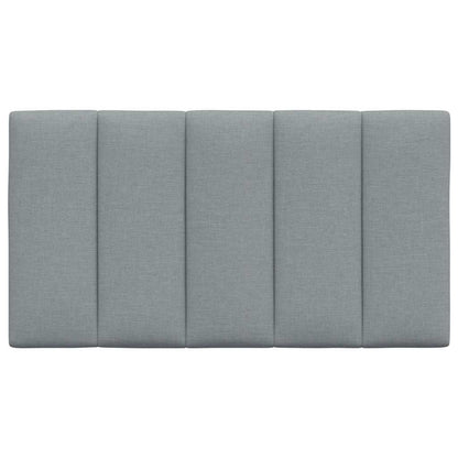 vidaXL Kopfteil-Kissen "Hanko" Hellgrau 90 cm Stoff