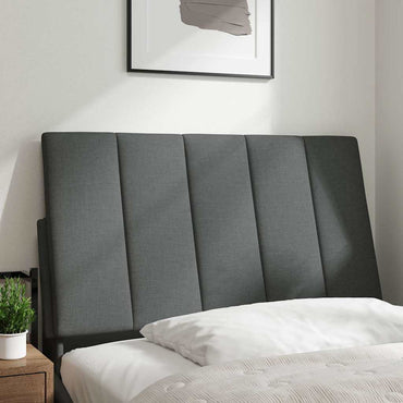 vidaXL Kopfteil-Kissen "Hanko" Dunkelgrau 90 cm Stoff
