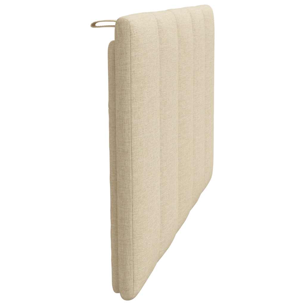 vidaXL Kopfteil-Kissen "Hanko" Creme 90 cm Stoff