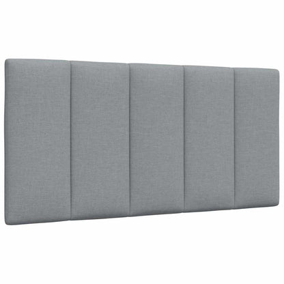 vidaXL Kopfteil-Kissen "Hanko" Hellgrau 100 cm Stoff