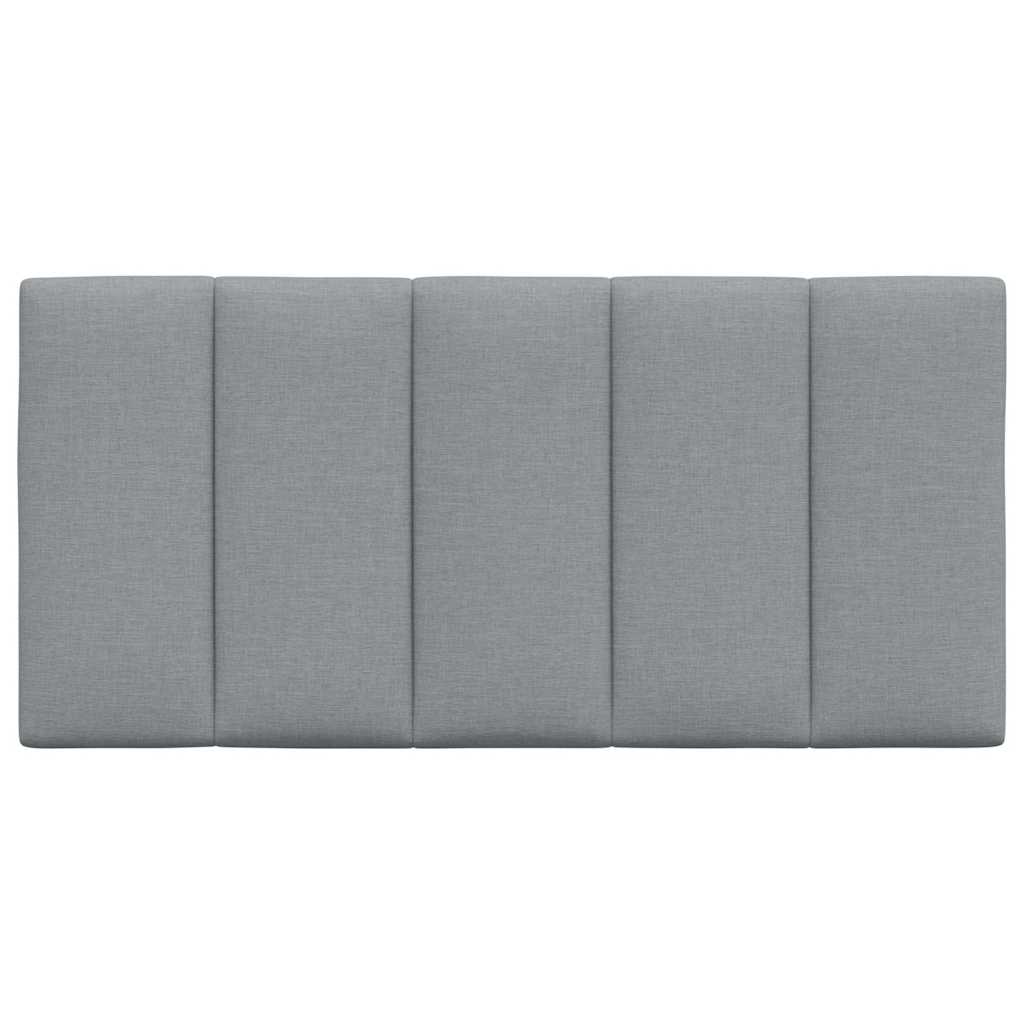 vidaXL Kopfteil-Kissen "Hanko" Hellgrau 100 cm Stoff