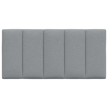 vidaXL Kopfteil-Kissen "Hanko" Hellgrau 100 cm Stoff