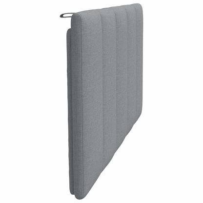vidaXL Kopfteil-Kissen "Hanko" Hellgrau 100 cm Stoff