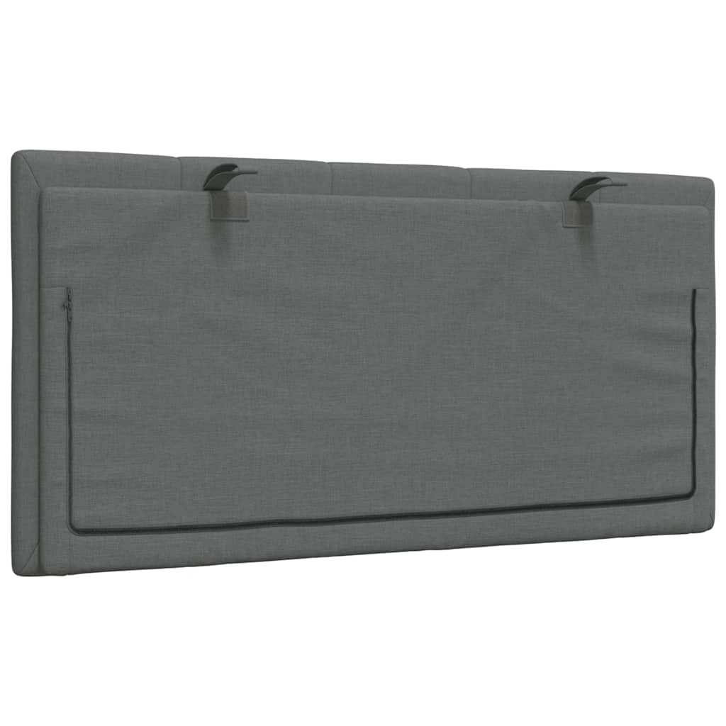vidaXL Kopfteil-Kissen "Hanko" Dunkelgrau 100 cm Stoff