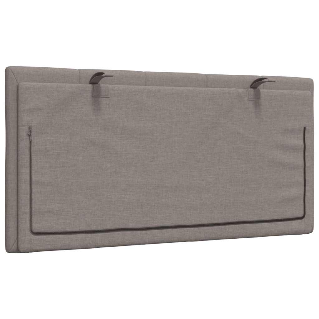 vidaXL Kopfteil-Kissen "Hanko" Taupe 100 cm Stoff