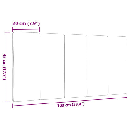 vidaXL Kopfteil-Kissen "Hanko" Taupe 100 cm Stoff