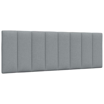 vidaXL Kopfteil-Kissen "Hanko" Hellgrau 120 cm Stoff