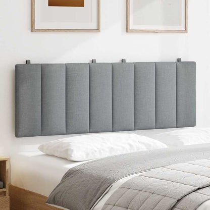 vidaXL Kopfteil-Kissen "Hanko" Hellgrau 120 cm Stoff
