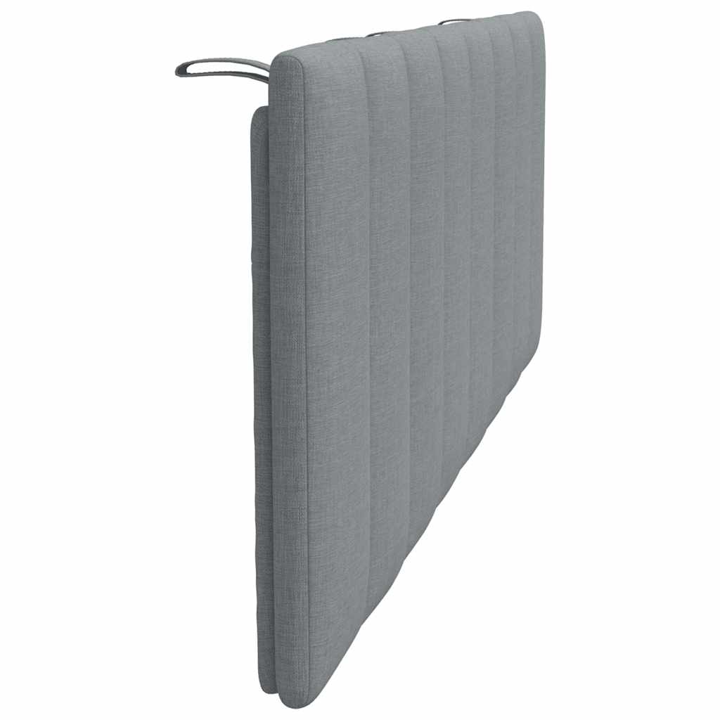 vidaXL Kopfteil-Kissen "Hanko" Hellgrau 120 cm Stoff