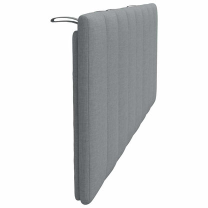 vidaXL Kopfteil-Kissen "Hanko" Hellgrau 120 cm Stoff