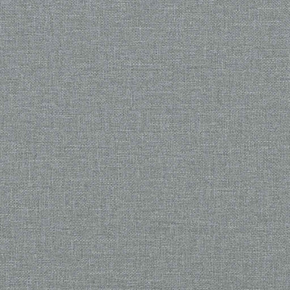 vidaXL Kopfteil-Kissen "Hanko" Hellgrau 120 cm Stoff