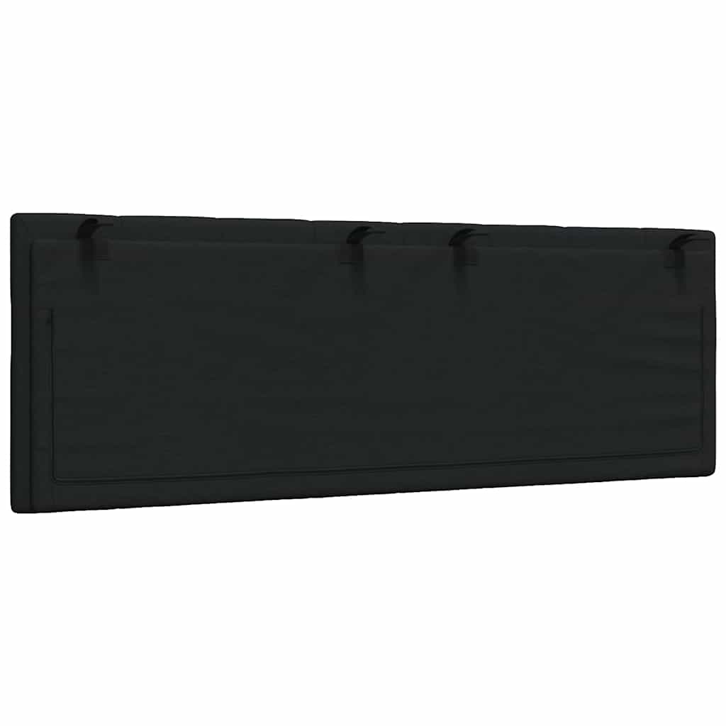 vidaXL Kopfteil-Kissen "Hanko" Schwarz 120 cm Stoff