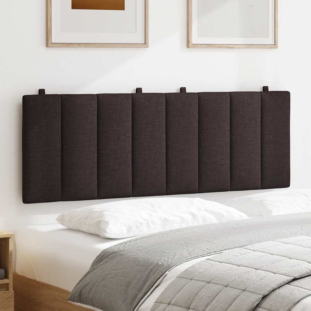 vidaXL Kopfteil-Kissen "Hanko" Dunkelbraun 120 cm Stoff
