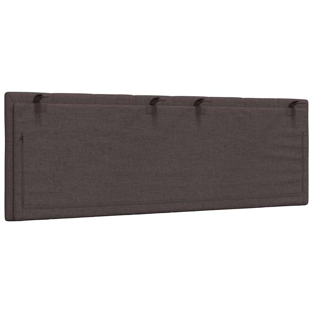 vidaXL Kopfteil-Kissen "Hanko" Dunkelbraun 120 cm Stoff