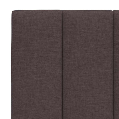vidaXL Kopfteil-Kissen "Hanko" Dunkelbraun 120 cm Stoff