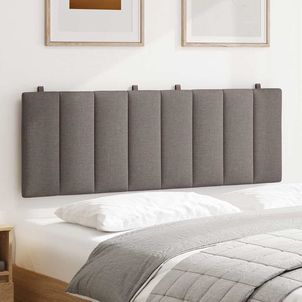 vidaXL Kopfteil-Kissen "Hanko" Taupe 120 cm Stoff