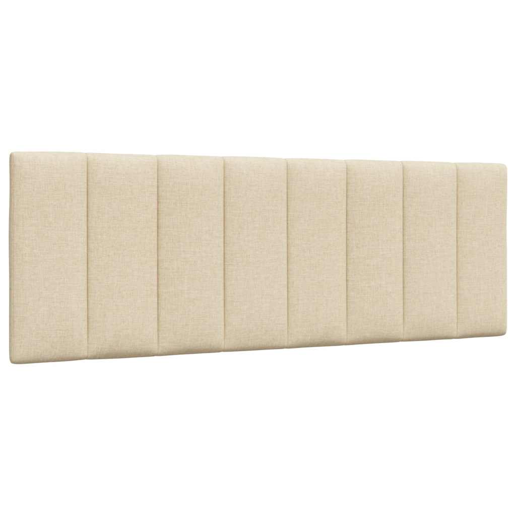 vidaXL Kopfteil-Kissen "Hanko" Creme 120 cm Stoff