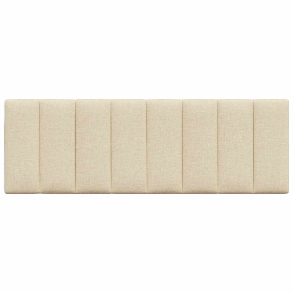 vidaXL Kopfteil-Kissen "Hanko" Creme 120 cm Stoff