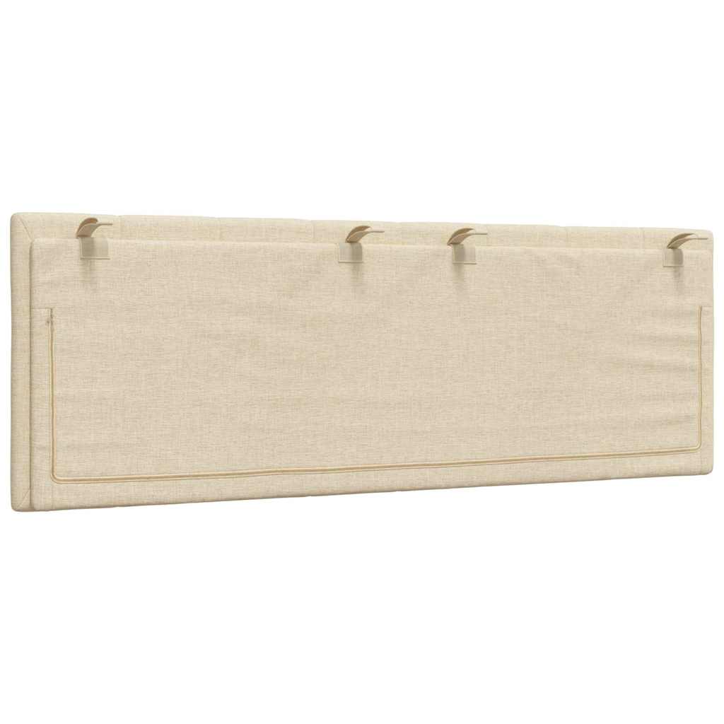 vidaXL Kopfteil-Kissen "Hanko" Creme 120 cm Stoff