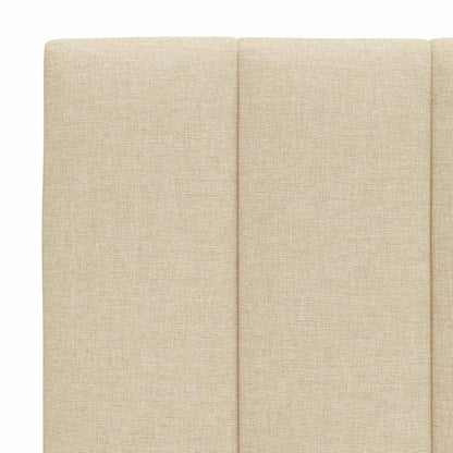 vidaXL Kopfteil-Kissen "Hanko" Creme 120 cm Stoff
