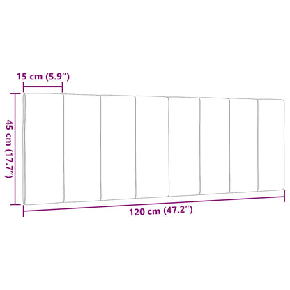 vidaXL Kopfteil-Kissen "Hanko" Creme 120 cm Stoff