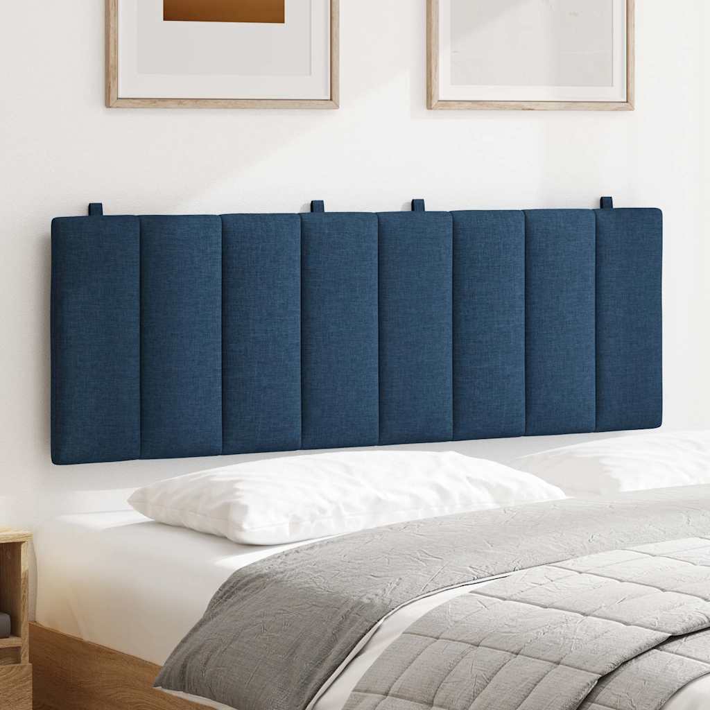 vidaXL Kopfteil-Kissen "Hanko" Blau 120 cm Stoff