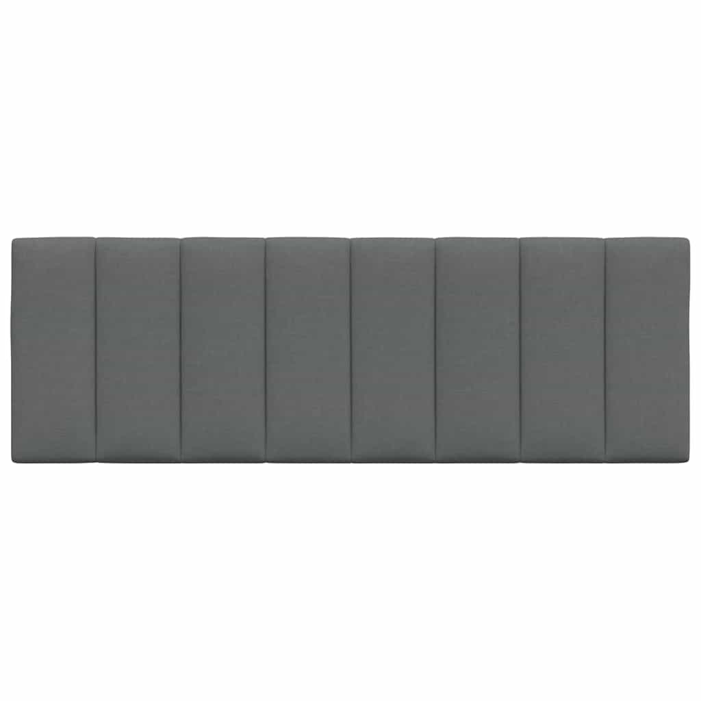 vidaXL Kopfteil-Kissen "Hanko" Dunkelgrau 140 cm Stoff