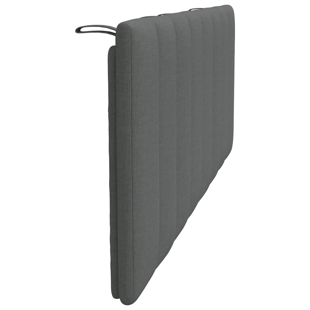 vidaXL Kopfteil-Kissen "Hanko" Dunkelgrau 140 cm Stoff