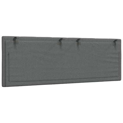 vidaXL Kopfteil-Kissen "Hanko" Dunkelgrau 140 cm Stoff