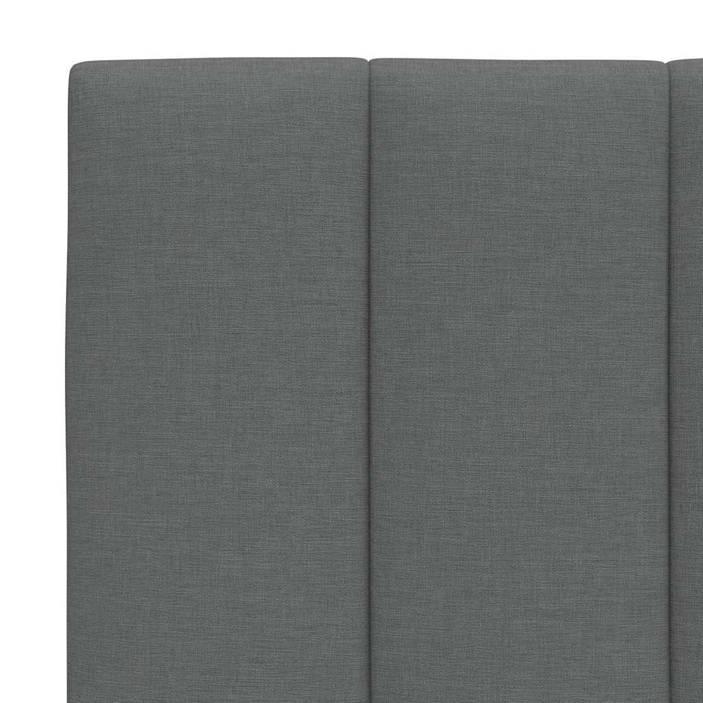 vidaXL Kopfteil-Kissen "Hanko" Dunkelgrau 140 cm Stoff