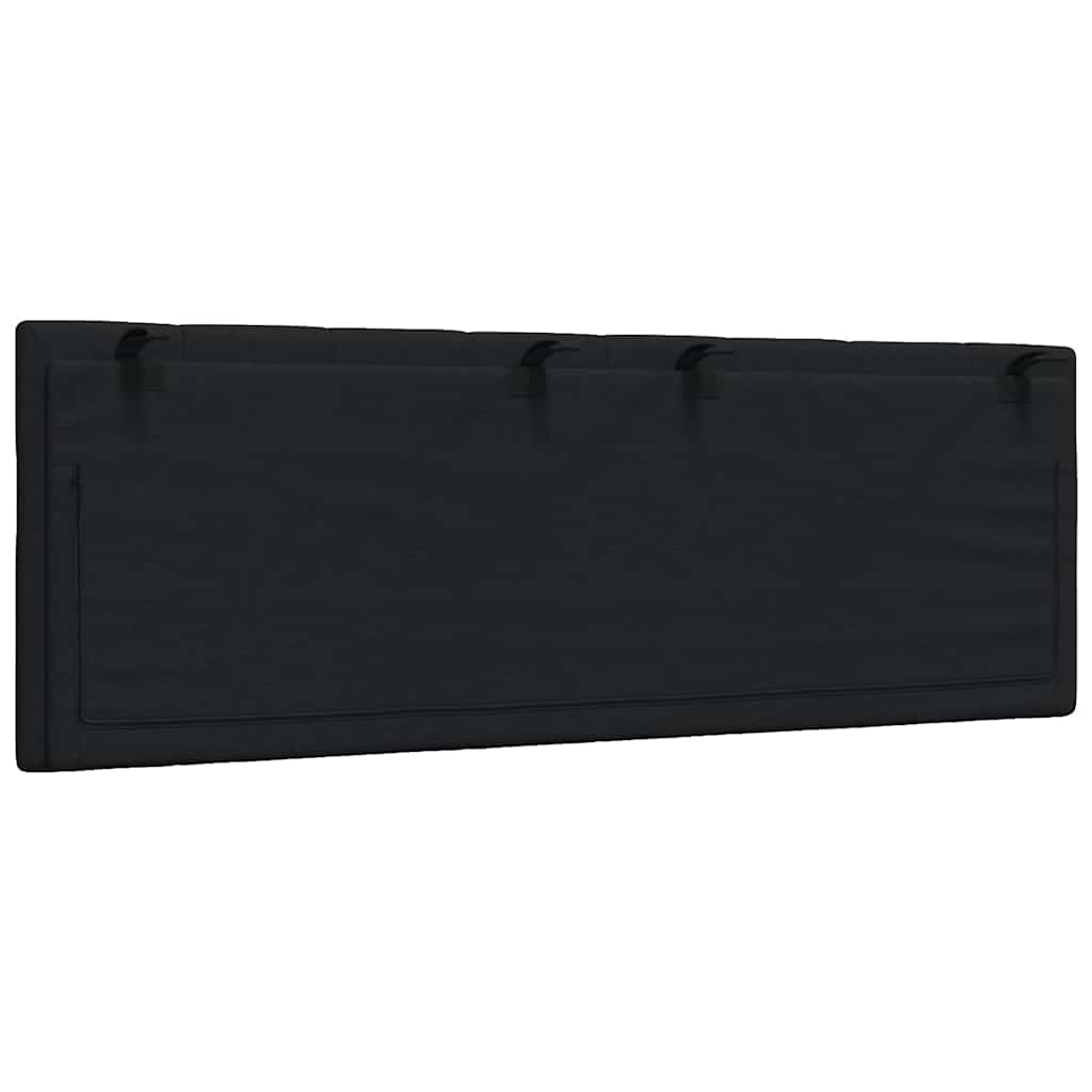 vidaXL Kopfteil-Kissen "Hanko" Schwarz 140 cm Stoff