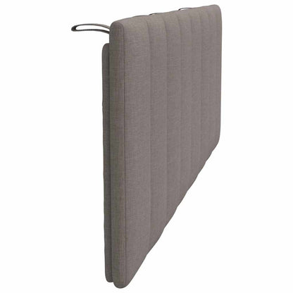 Kopfteil-Kissen "Hanko" Taupe 140 cm Stoff