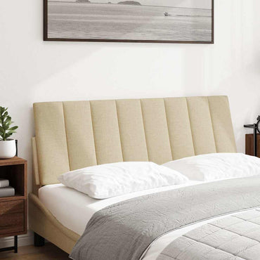 vidaXL Kopfteil-Kissen "Hanko" Creme 140 cm Stoff