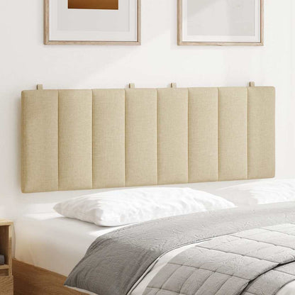 vidaXL Kopfteil-Kissen "Hanko" Creme 140 cm Stoff