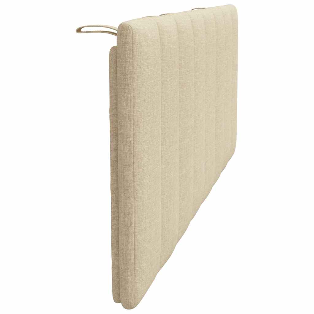 vidaXL Kopfteil-Kissen "Hanko" Creme 140 cm Stoff
