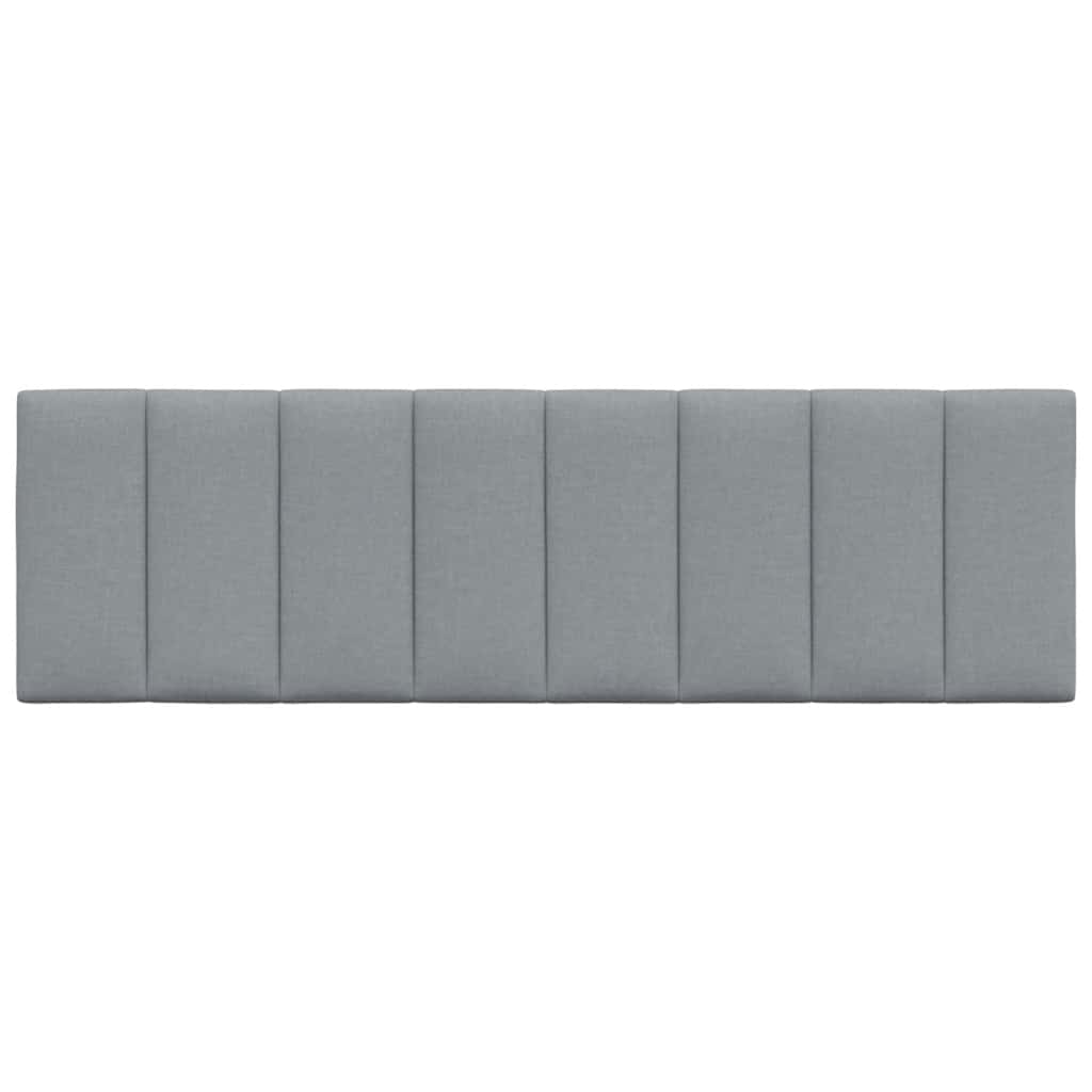 vidaXL Kopfteil-Kissen "Hanko" Hellgrau 160 cm Stoff