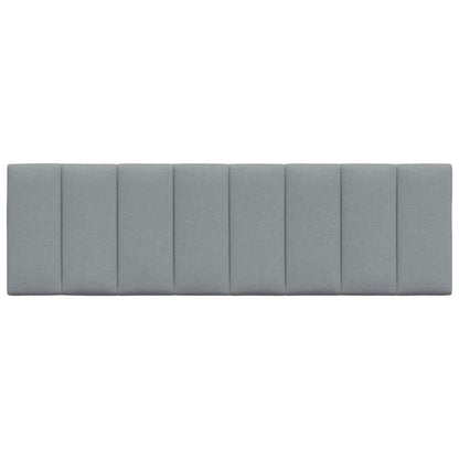 vidaXL Kopfteil-Kissen "Hanko" Hellgrau 160 cm Stoff