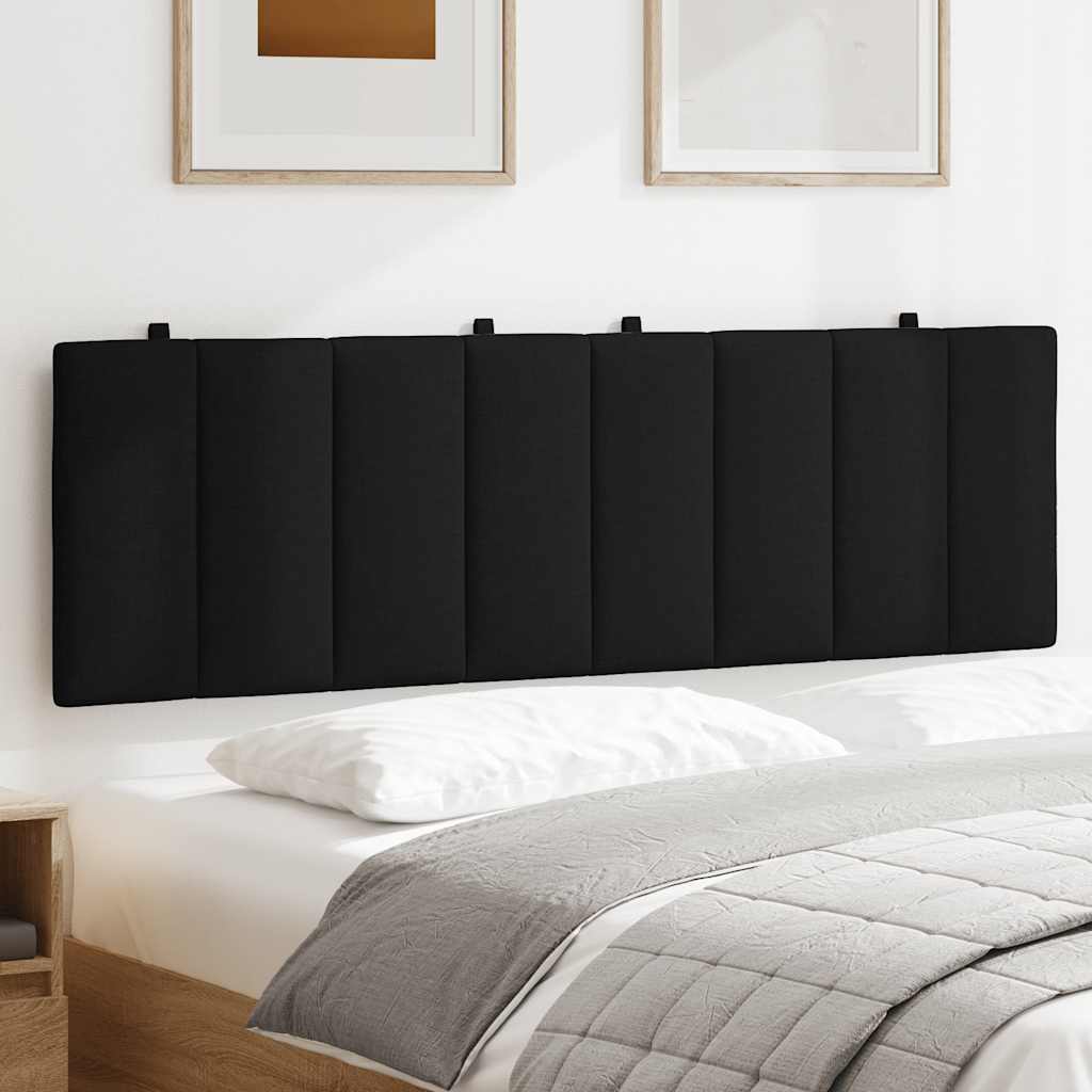 vidaXL Kopfteil-Kissen "Hanko" Schwarz 160 cm Stoff
