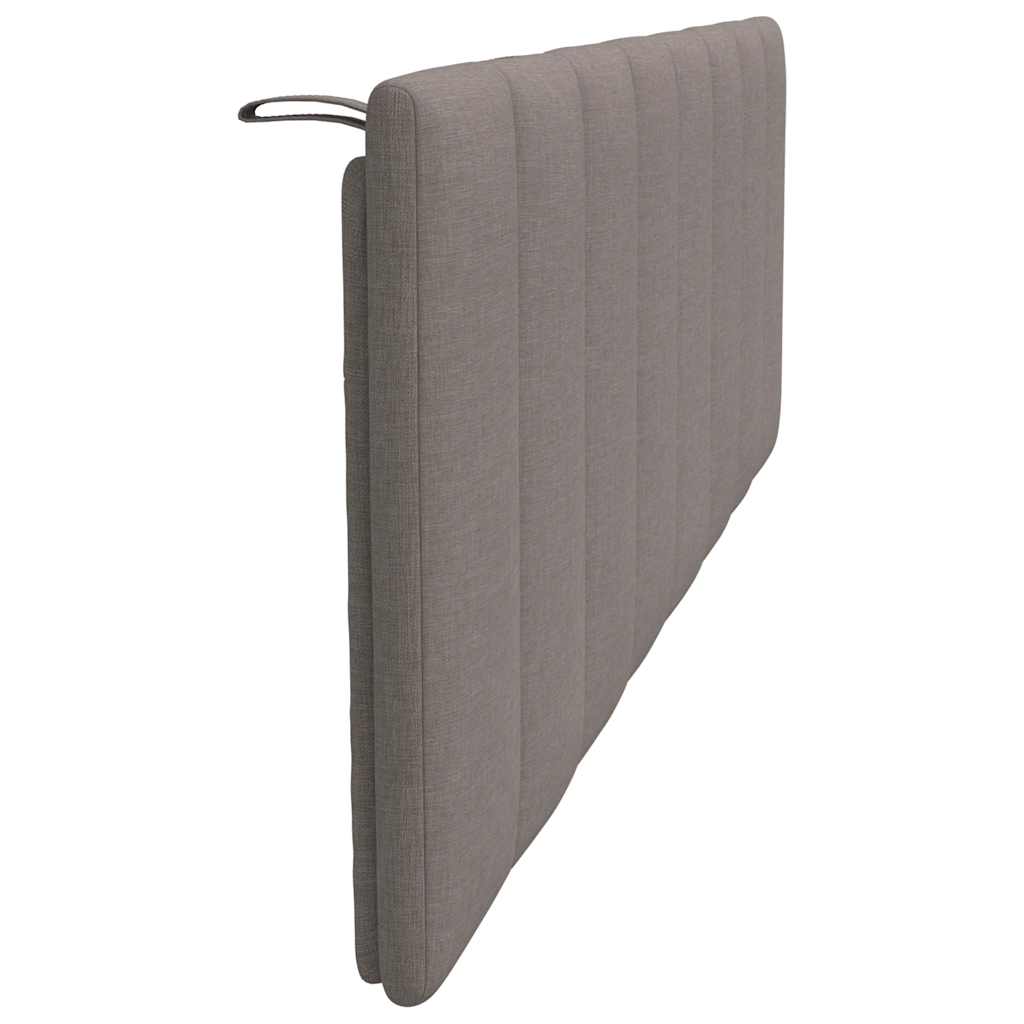 Kopfteil-Kissen "Hanko" Taupe 160 cm Stoff