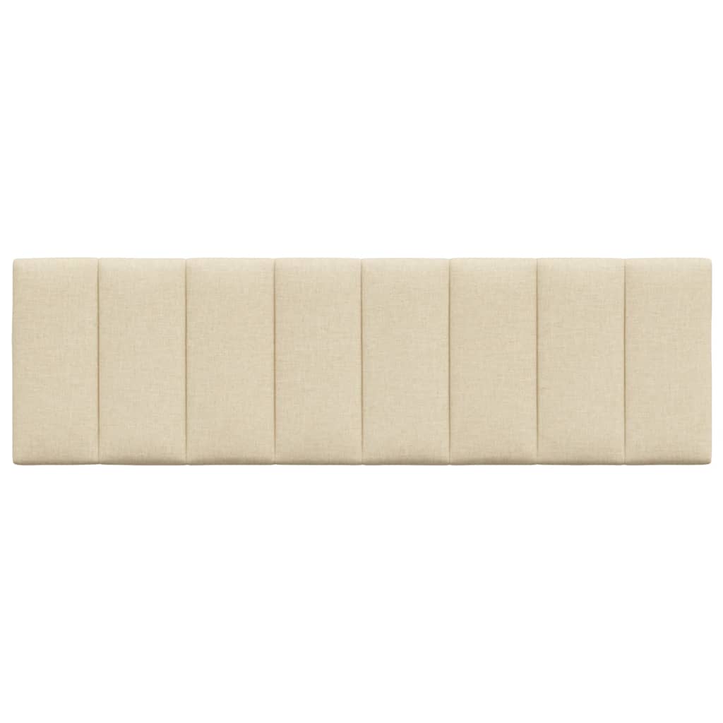 vidaXL Kopfteil-Kissen "Hanko" Creme 160 cm Stoff