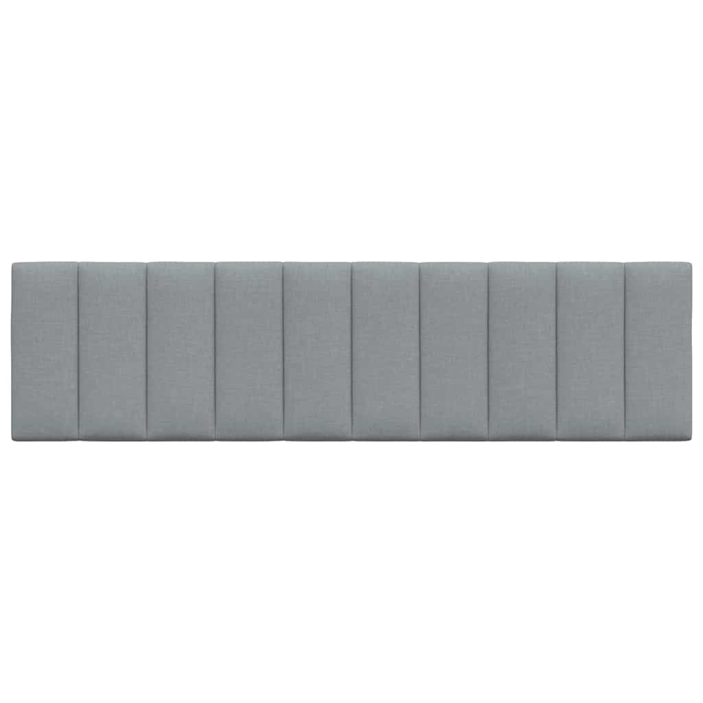 vidaXL Kopfteil-Kissen "Hanko" Hellgrau 180 cm Stoff