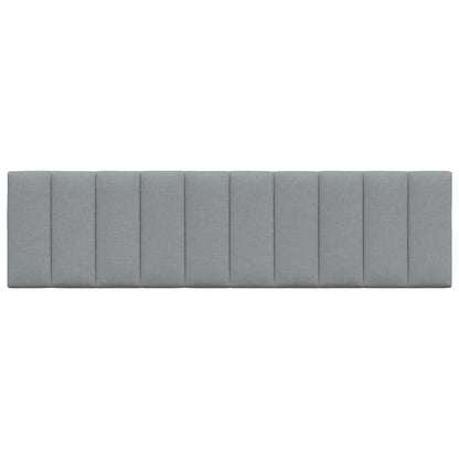 vidaXL Kopfteil-Kissen "Hanko" Hellgrau 180 cm Stoff