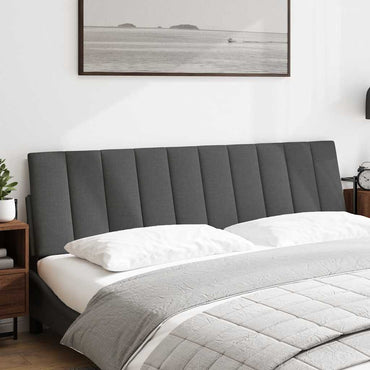 vidaXL Kopfteil-Kissen "Hanko" Dunkelgrau 180 cm Stoff