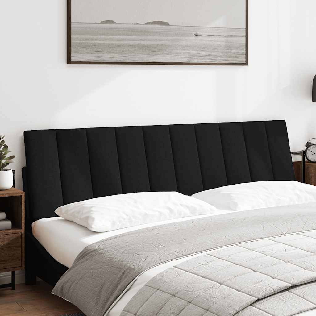 vidaXL Kopfteil-Kissen "Hanko" Schwarz 180 cm Stoff