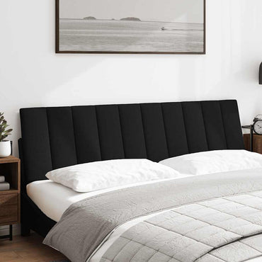vidaXL Kopfteil-Kissen "Hanko" Schwarz 180 cm Stoff