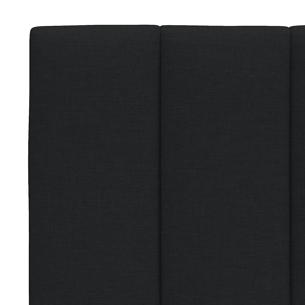 vidaXL Kopfteil-Kissen "Hanko" Schwarz 180 cm Stoff